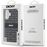 DKNY PC/TPU Repeat Pattern Tonal Stripe Magsafe kryt pre iPhone 16, čierny