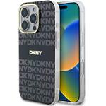 DKNY PC/TPU Repeat Pattern Tonal Stripe Magsafe kryt pre iPhone 16 Pro, čierny