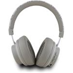 DKNY PU Leather Checkered Pattern bezdrôtové slúchadlá, béžové