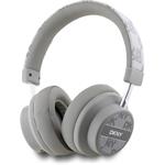 DKNY PU Leather Checkered Pattern bezdrôtové slúchadlá, béžové