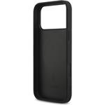 DKNY PU Leather Grid Pattern Magsafe kryt pre iPhone 17 Pro Max, čierny