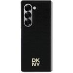 DKNY PU Leather Repeat Pattern Stack Logo MagSafe kryt pre Samsung Galaxy Z Fold 6, čierny