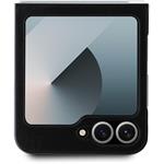 DKNY PU Leather Stack Logo kryt pre Samsung Galaxy Z Flip 6/7 FE, čierny