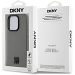 DKNY PU Leather Stack Logo Magsafe kryt pre iPhone 15 Pro, sivý, (rozbalené)