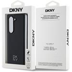 DKNY PU Leather Stack Logo MagSafe kryt pre Samsung Galaxy Z Fold 6, čierny