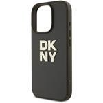 DKNY PU Leather Stack Logo Wrist Strap kryt pre iPhone 16 Pro Max, zelený