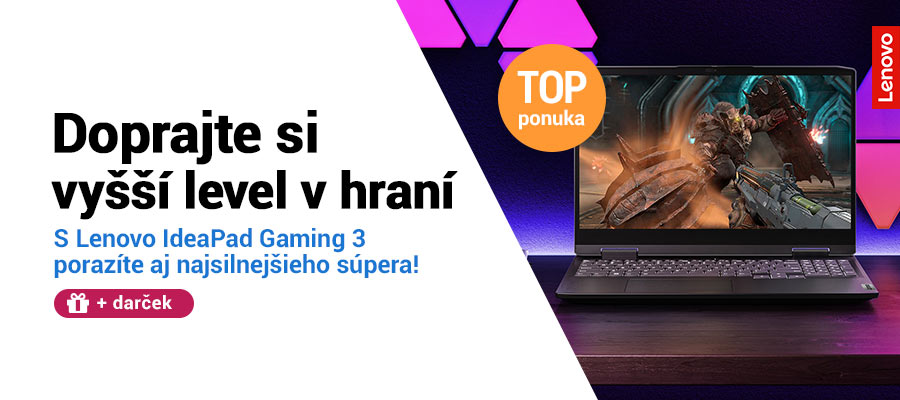 Doprajte si vyšší level v hraní s Lenovo IdeaPad Gaming 3