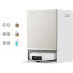 Dreame Matrix10 Ultra, robotický vysávač, biely