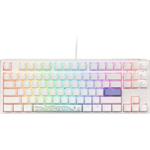 Ducky One 3 Classic Pure White TKL, herná klávesnica, US layout, biela
