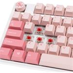 Ducky One 3 Gossamer Pink TKL, herná klávesnica, US layout, rúžová