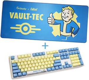 Ducky x Fallout Vault-Tec Limited Edition One 3 Gaming Keyboard + Mousepad - MX-Speed-Silver (US)