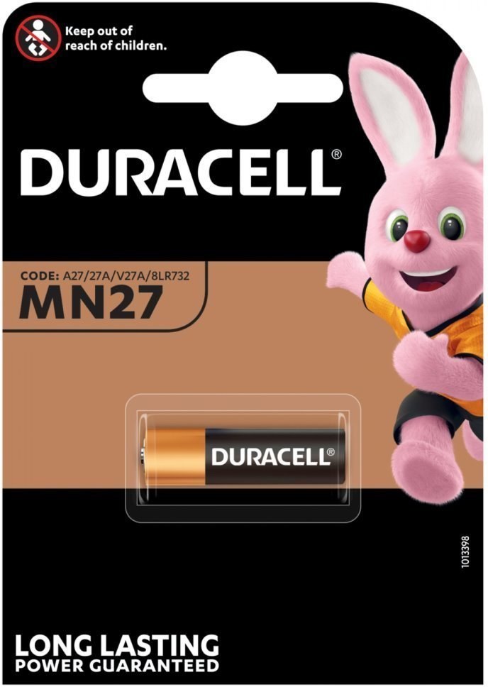 Duracell A27, 27A, V27A, 8LR732 batéria alkalická, 1ks