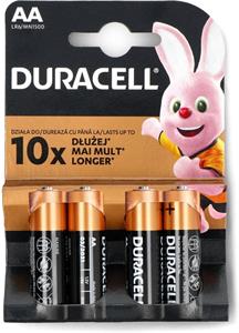 Duracell AA batérie alkalické, 1.5V, 4ks