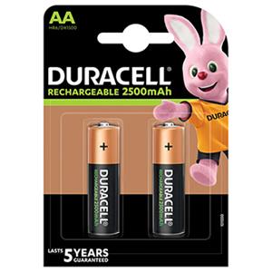 Duracell AA nabíjacie batérie, 2500 mAh, 2ks