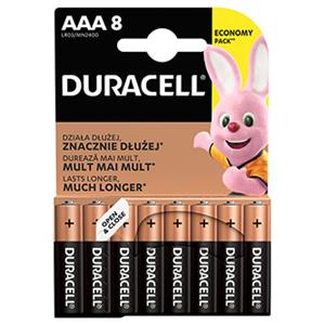 Duracell batéria alkalická, AAA, 1.5V, , blister, 8-pack, 42323, Basic