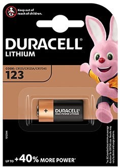 Duracell batéria lítiová, CR123A, 1ks