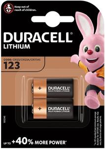 Duracell CR123A batéria lítiová, 2ks