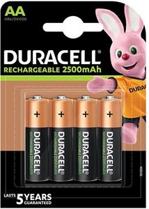 Duracell nabíjacie batérie AA, 2500 mAh, 4ks