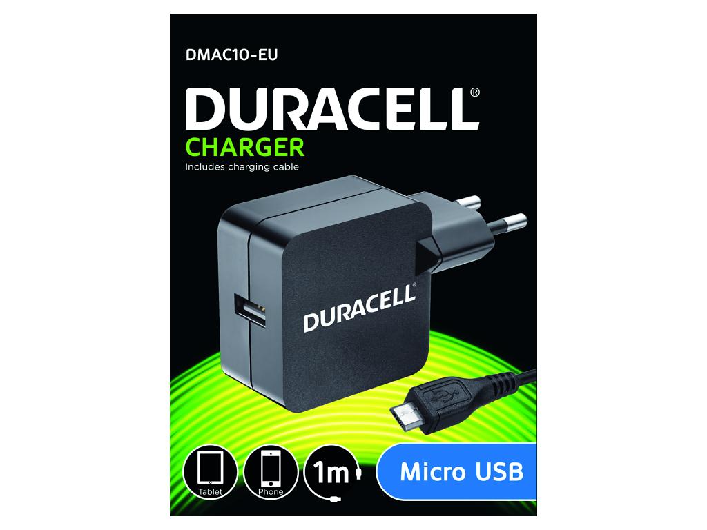 Duracell USB Nabíječka pro čtečky & telefony 2,4A včetně kabelu USB micro B
