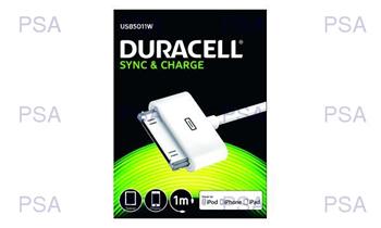 Duracell USB2.0A-30pinApple kábel M/M, 1.0m, prepojovací