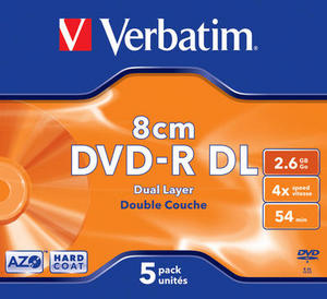 DVD-R DL Verbatim 4x/2.6GB/Jewel/8cm