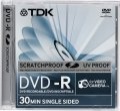 DVD-R Tdk 16X/4.7GB/Slim/Scratch Proof