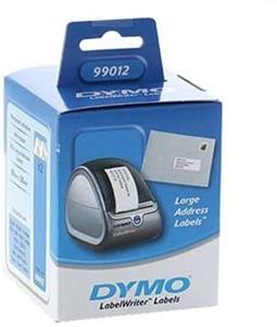 Dymo 99012 papierové štítky 89mm x 36mm, biele, veľké, 2x260 ks