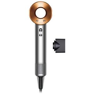DYSON Supersonic Origin HD07 fén, 1600 W, 3 rychlosti, 4 teploty, koncentrátor, stříbrná/měděná