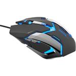 E-Blue Auroza Gaming, herná myš, optická, drôtová, USB, čierna