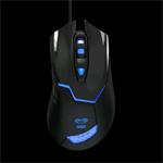 E-Blue Cobra, drôtová myš, USB, čierna, 1600dpi, herná
