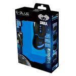 E-Blue Cobra, drôtová myš, USB, čierna, 1600dpi, herná