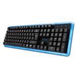 E-Blue K734, multimediálna klávesnica, čierna, drôtová (USB), US, podsvietená