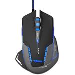 E-Blue Mazer Pro, optická, 6tl., 1 koliesko, drôtová (USB), čierna, 2500DPI, herná, PROMO
