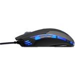 E-Blue Mazer Pro, optická, 6tl., 1 koliesko, drôtová (USB), čierna, 2500DPI, herná, PROMO