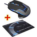 E-Blue Mazer Pro, optická, 6tl., 1 koliesko, drôtová (USB), čierna, 2500DPI, herná, PROMO