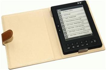 E-Book Jinke Hanlin eReader V5, kožené pouzdro, 250 knih zdarma