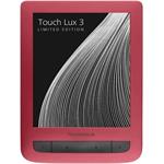 E-book Pocketbook 626, Touch Lux 3, rubinovo červený + 100 e-kníh