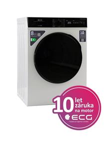 ECG EWF 801202 iSteam BlackLine, práčka predom plnená