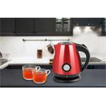 ECG RK 1705 Metallico Rosso, rýchlovarná kanvica, 1,7l, červená