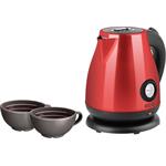 ECG RK 1705 Metallico Rosso, rýchlovarná kanvica, 1,7l, červená