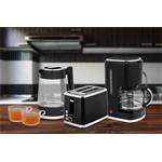 ECG RK 1750 Stripe, rýchlovarná kanvica, 1,7l, čierna