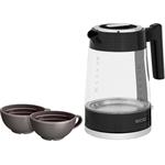 ECG RK 1750 Stripe, rýchlovarná kanvica, 1,7l, čierna