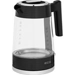 ECG RK 1750 Stripe, rýchlovarná kanvica, 1,7l, čierna