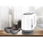 ECG RK 1759 Classica Grigio, rýchlovarná kanvica, 1,7l, biela