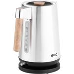 ECG RK 1767 Strix Timber, rýchlovarná kanvica, 1,7l, nerez