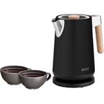 ECG RK 1768 Strix Timber Black, rýchlovarná kanvica, 1,7l, čierna