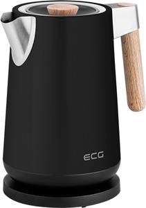 ECG RK 1768 Strix Timber Black, rýchlovarná kanvica, 1,7l, čierna