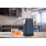 ECG RK 1768 Strix Timber Petrol, rýchlovarná kanvica, 1,7l, modrá