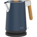 ECG RK 1768 Strix Timber Petrol, rýchlovarná kanvica, 1,7l, modrá