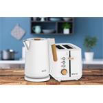 ECG RK 1768 Strix Timber White, rýchlovarná kanvica, 1,7l, biela